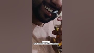 How to open a beer bottle without a bottle opener #beer #bottle #openervideo #shorts #lifehacks
