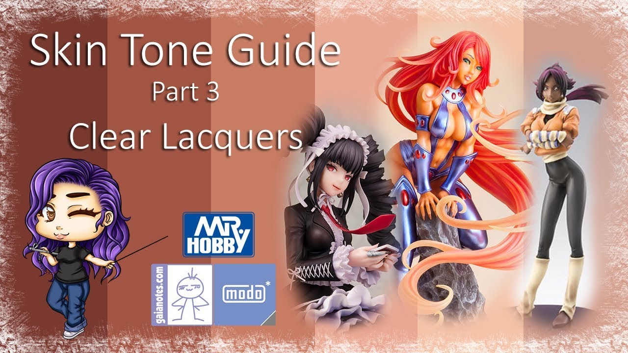 Resin Kit Tutorial:🎨 Clear Lacquer Skin Tone guide (Part 3) 👌🏻🙌🏼🤘🏾