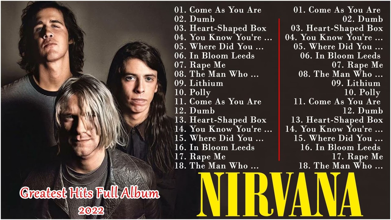 The Best Of Nirvana - Nirvana Greatest Hits Full Album
