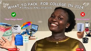 Essential Items to Pack for University in Ghana | Freshers at Ashesi University🛍📚 #ashesi