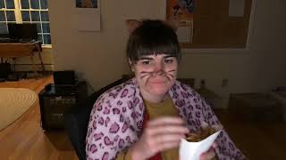 Huckle Cat Eating Wendys Halloween Special Treat