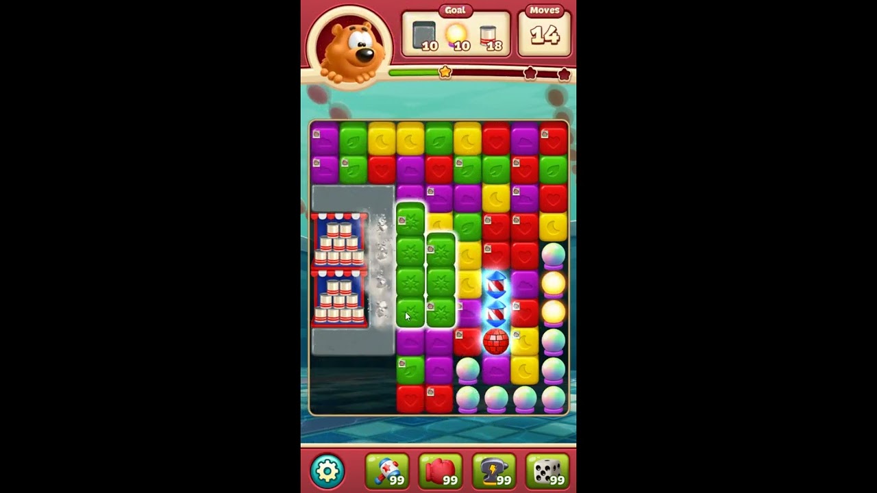 Toon Blast Level 7995 - NO BOOSTERS 🐻🐺🐱 | SKILLGAMING ✔️