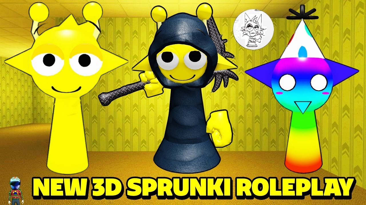 [ХЭЛЛОУИН] Как получить 4 НОВЫХ значка и новые МИНИ-ИГРЫ в 3D Sprunki Roleplay - Roblox