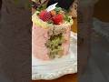 Pistachio Strawberry Cake I am a cake maker ins cake cake making strawberry season desserts #shorts
