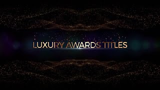 Famous Luxury Awards Titles After Effects Templates Wealth