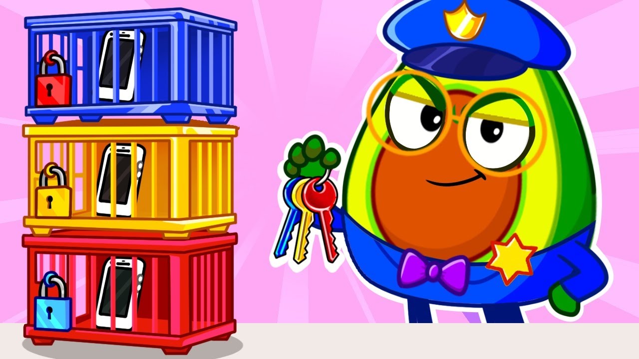 Mobile Phone Jail Adventure 😅👮 | Kids Cartoons by Pit & Penny Land 🥑✨