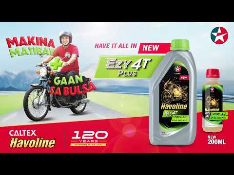 Makina Matibay with Havoline EZY 4T at 4T Plus. Pang-top up? EZY 200ml - video from Autosend.io