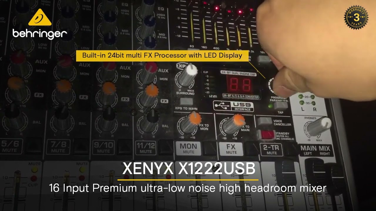 Behringer XENYX X1222USB Mixer