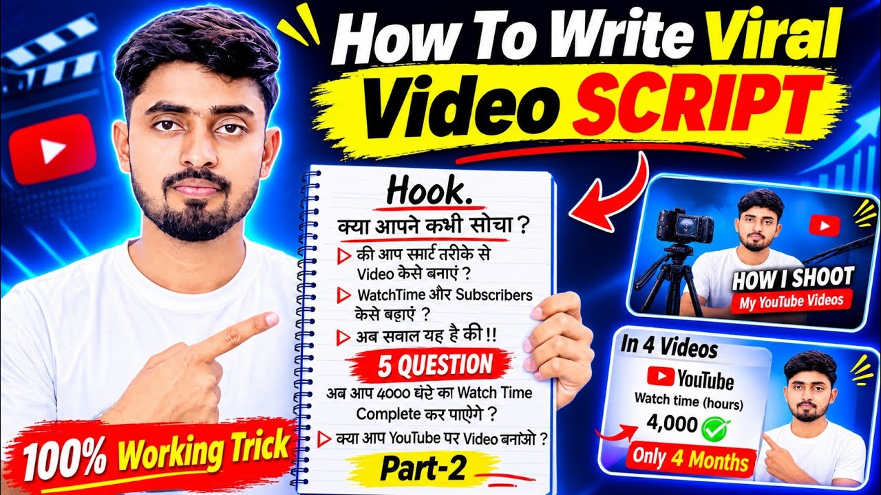 How to Write a Viral Video Script? 🔥 | Script Kaise Likhe? - YouTube