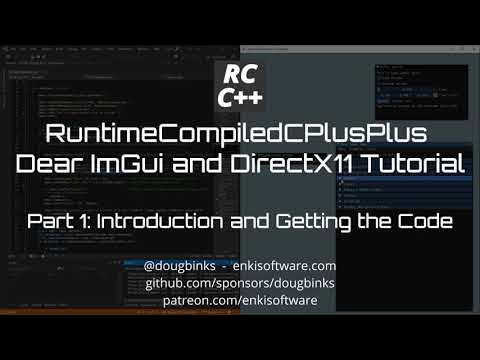Runtime Compiled C++ - Dear ImGui and DirectX11 Tutorial 1 ...