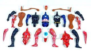 avengers superhero toys.. captain america vs batman vs ironman vs siren head..