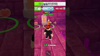 Collection de pièces et combat au lance flamme ! #roblox #shortroblox #robloxfr