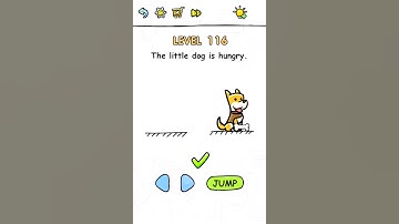 Brain test level 116 the little dog is hungry...