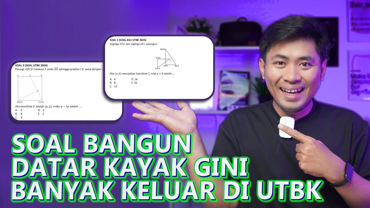BELAJAR SOAL UTBK 2025 PENGETAHUAN KUANTITATIF GEOMETRI BIDANG DATAR (PART 7)