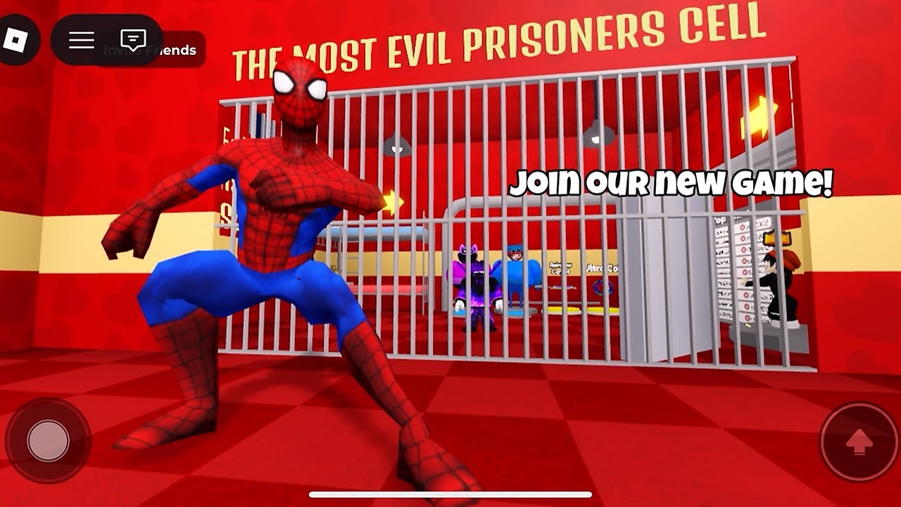 SPIDERMAN'S PRISON RUN (OBBY) in Roblox 
