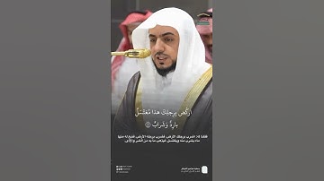 مقتطف من تلاوة فضيلة الشيخ #الوليد_الشمسان من صلاة المغرب 14 ربيع الآخر 1447هـ