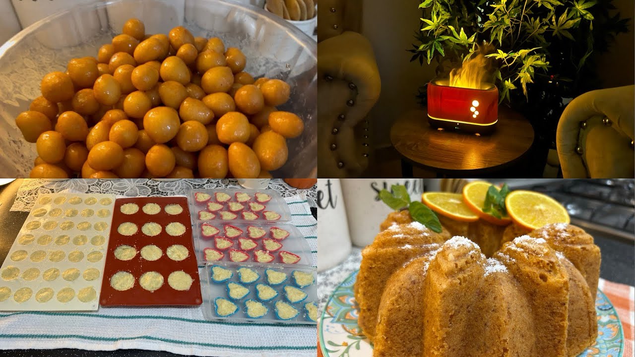 تنظيفات 🪣🧹شهر رمضان🌙فرزنت ثوم🧄 وسويت كيكة البرتقال الذيذه🍊🍊