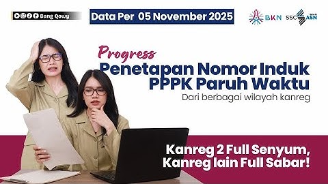 Progres NIP PPPK PARUH WAKTU | Kanreg 1 Tuntas & SK Dibagikan | Daerah Lain Masih OTW! Sabar!