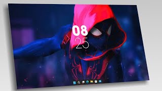 How to Make Windows Desktop Looks Awesome In 4 Minutes! (Spiderman Theme)