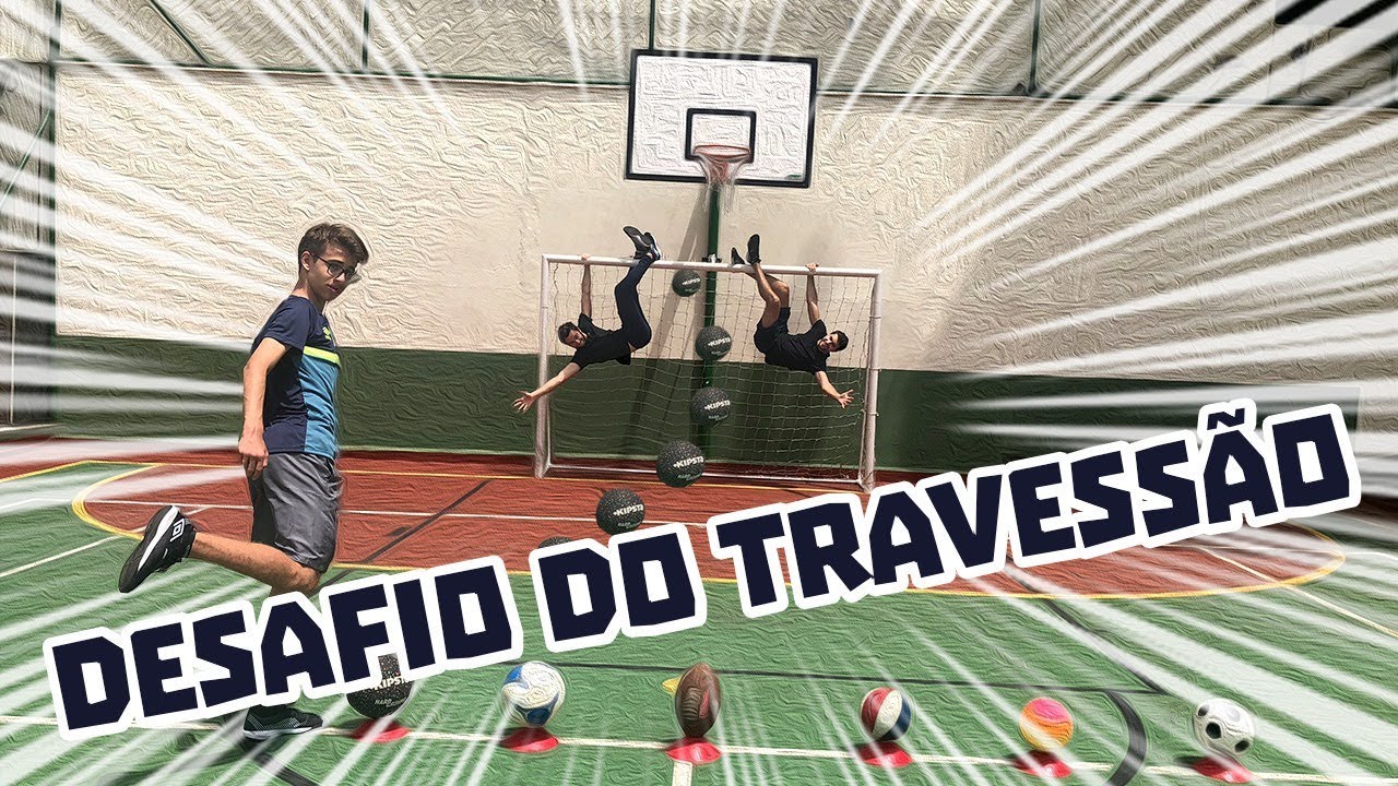 DESAFIO DO TRAVESSÃO COM LEANDRO, GUILHERME E RICK SANTINA