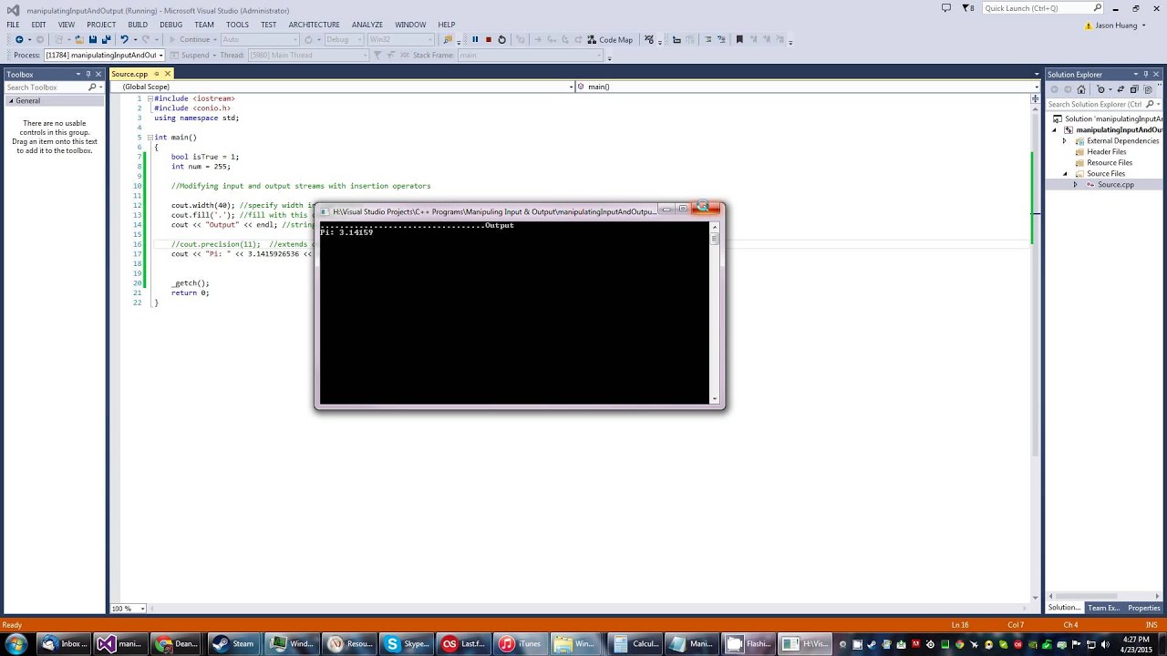 c++ Manipulating Input & Output - YouTube