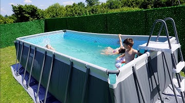 Intex Pool Installation Ultra XTR 17203L (4545 gal ) / 18ft x 9ft x 52 in / 5.49 m x 2.7m x 1.32m