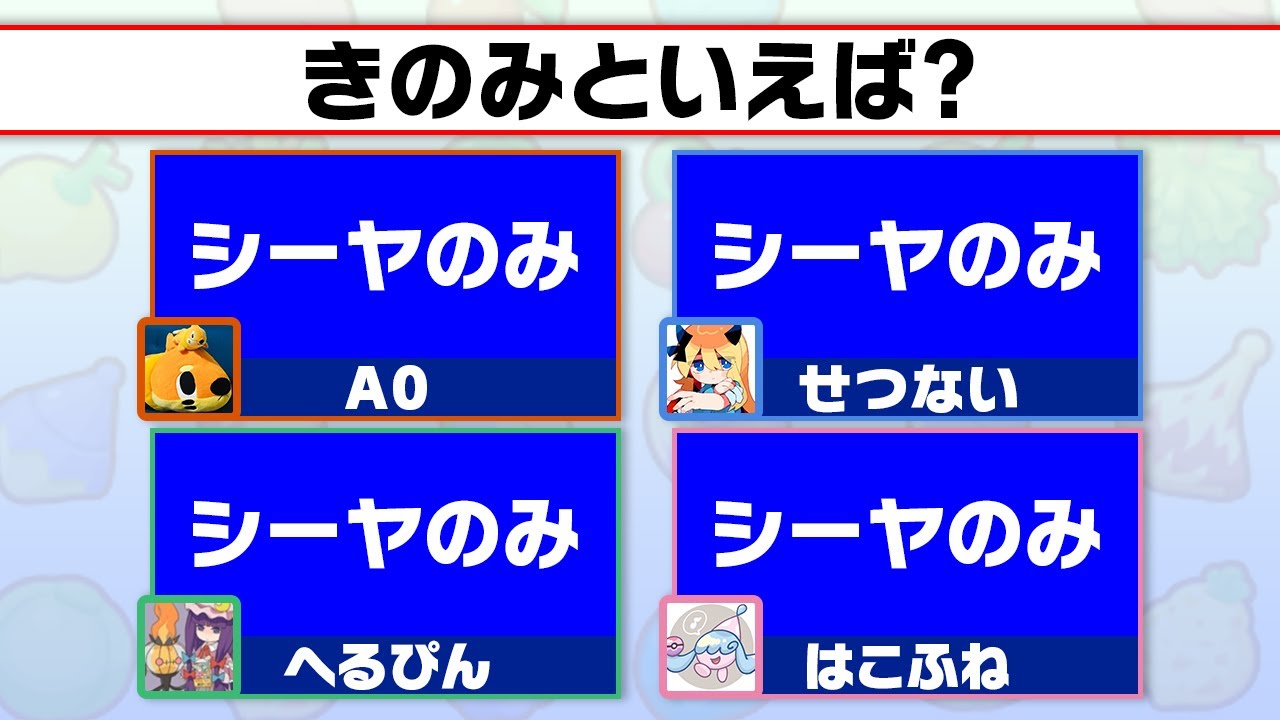 【検証】『全員一致できる？ゲーム』、せつないに合わせに行ったほうが一致する説
