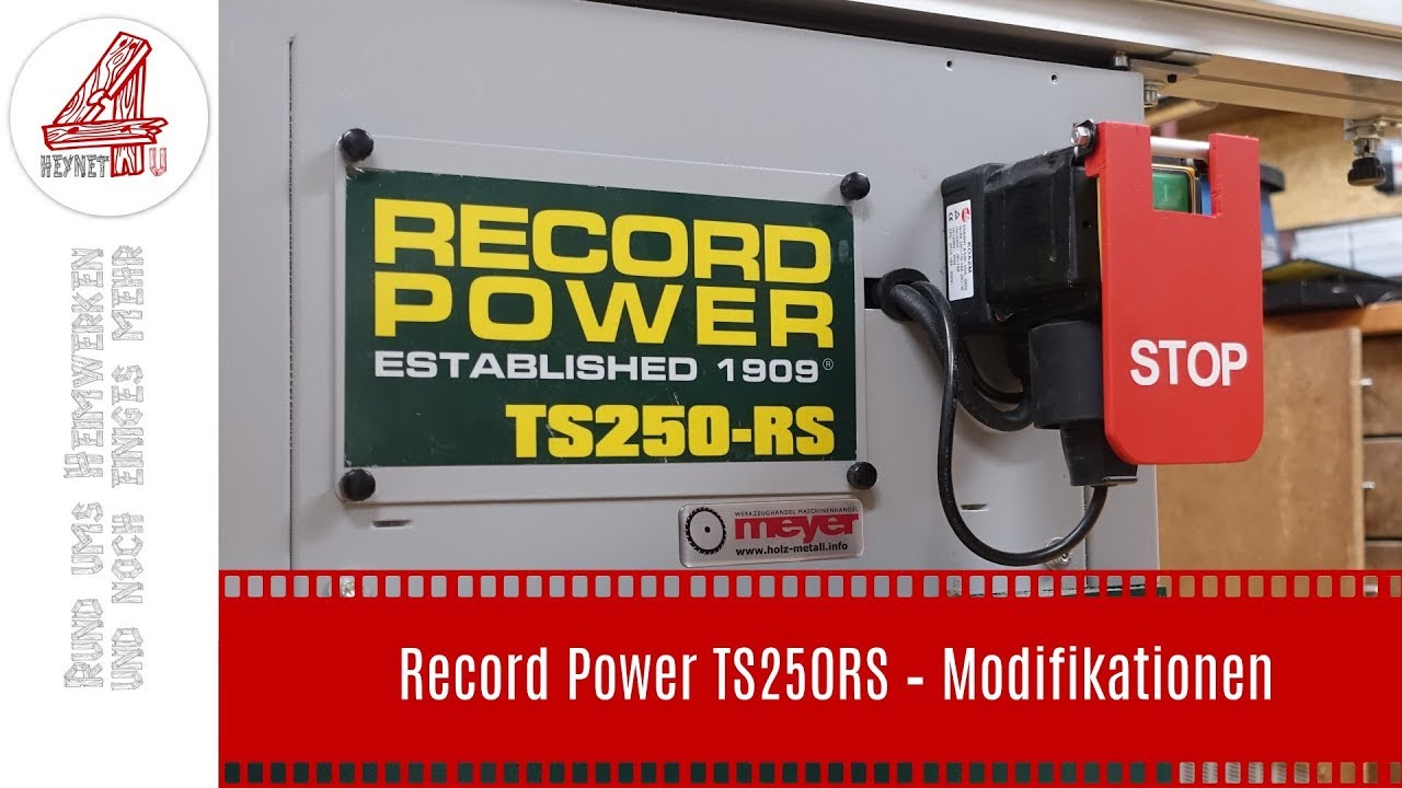 Record Power TS250RS – Modifikationen