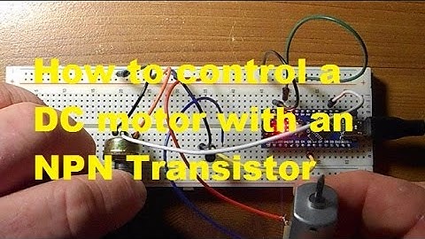 How to use a transistor to control motor speed