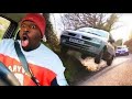 Extreme driving test with tgf car flipped