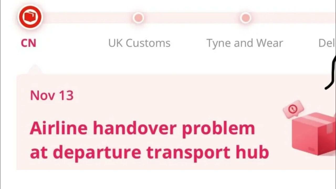 Airline Handover Problem At Departure Transport Hub Meaning On AliExpress YouTube