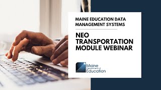 NEO Transportation Module Webinar - YouTube