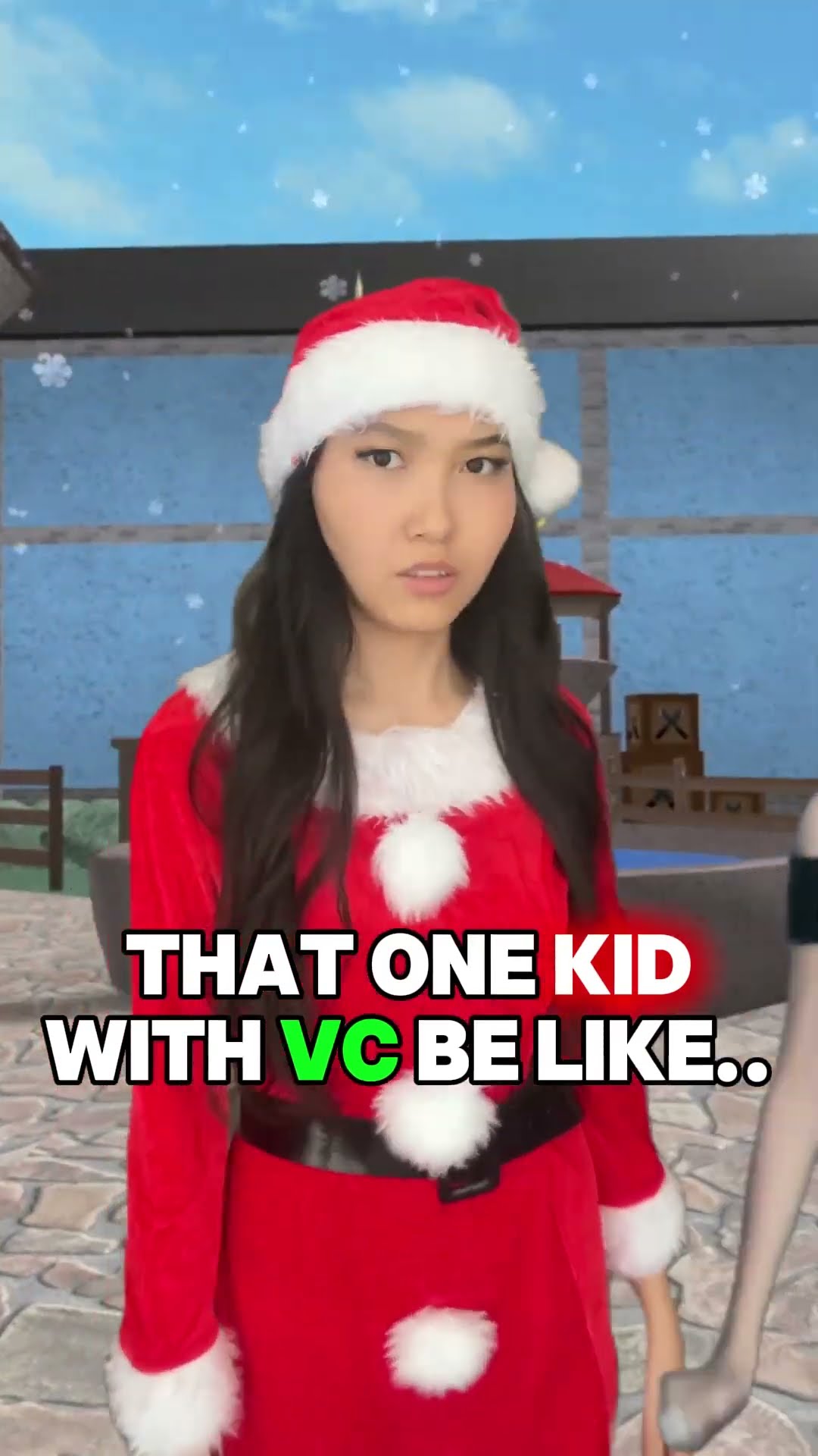 That one kid with VC on Christmas be like?❤ #roblox #robloxshorts