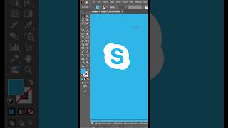 Adobe illustrator 2026 - How to Design the Skype Logo in 60 Seconds! ✨ #vicktimegraphic