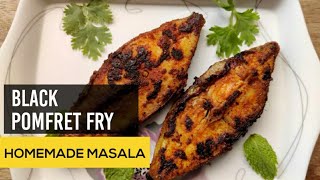 How To Make Super Tasty Black Pomfret Tawa Fry Street Food