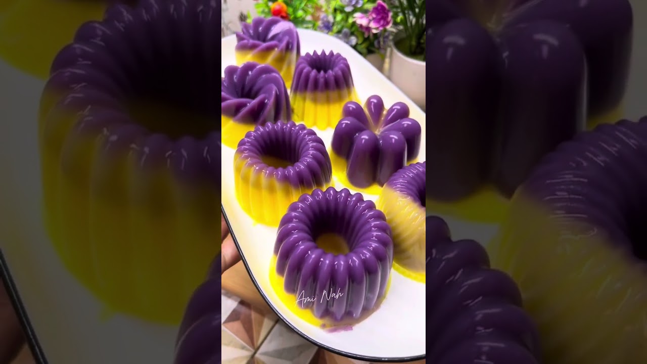 RESEP PUDDING UBI UNGGU JAGUNG ENAK,MANIS LEGIT GURIH  BUAT NYA MUDAH