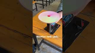 Newton renk çarkı #fenbilimleri #deneyler  #newtonrenkçarkı