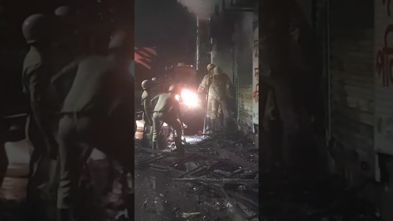 Fire in Howrah at Ghusuri shop