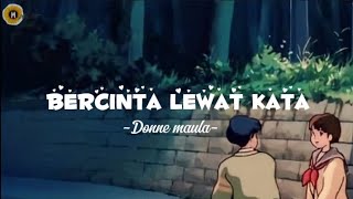 Donne Maula - Bercinta Lewat Kata (lirik lagu)