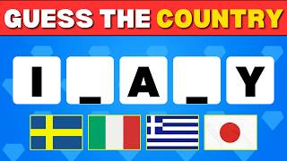 Can You Guess the Country 🌍 | Missing Letters Country Quiz