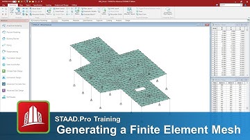 Generating a Finite Element Mesh in the STAAD.Pro Analytical Modeler