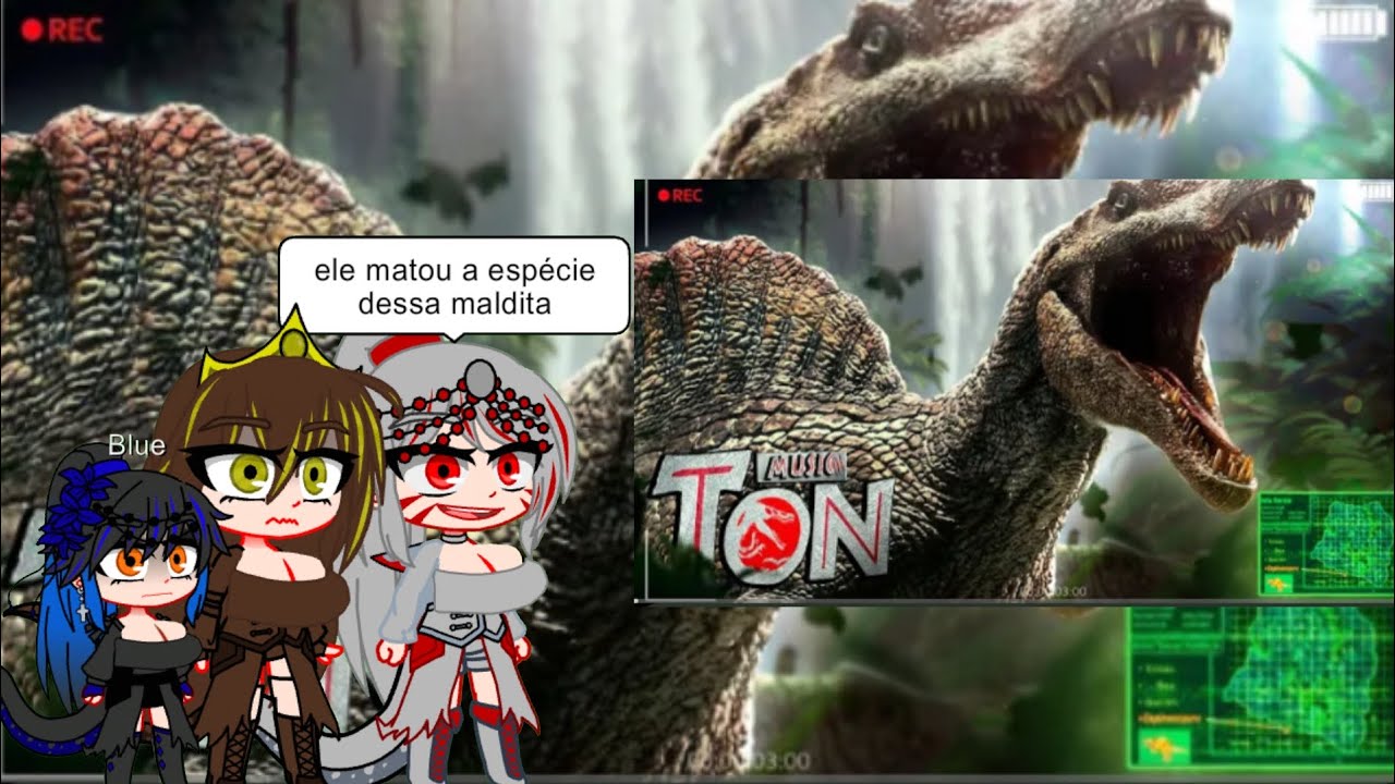 Dinossauros reagir rap Espinossauro Pedrador perfeito (Jurassic Park 3)