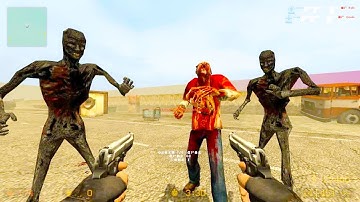 Counter Strike Source - Zombie Horde Mod Online Gameplay on Gasdump map