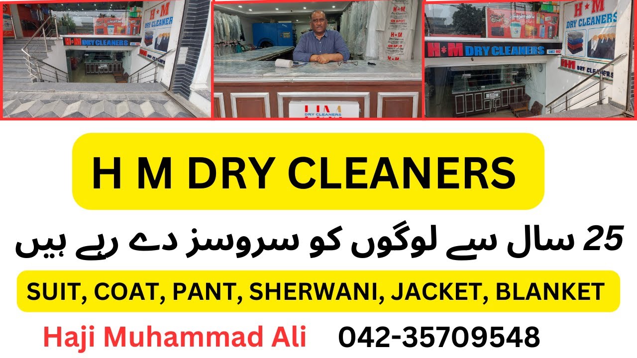 H M DRY CLEANERS OPP ALI VIEW GARDEN LAHORE Providing services to