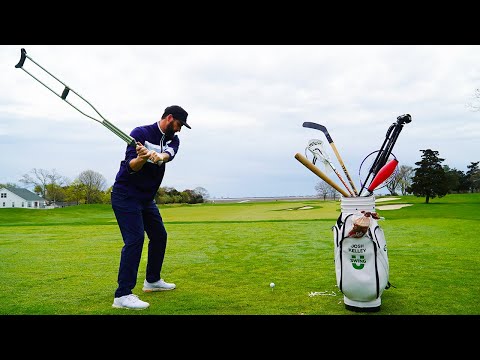 WEIRD ITEM LONG DRIVE GOLF COMPETITION! Ft. Josh Kelley ...