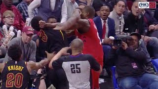 Serge ibaka punches marquese chriss in heated fight - double ejection
| cavs vs. raptors 3.11.2019