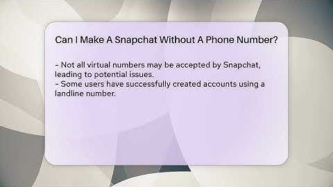 Can I Make A Snapchat Without A Phone Number? - Everyday-Networking