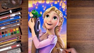 Drawing Tangled: Rapunzel & Pascal | sandroholic