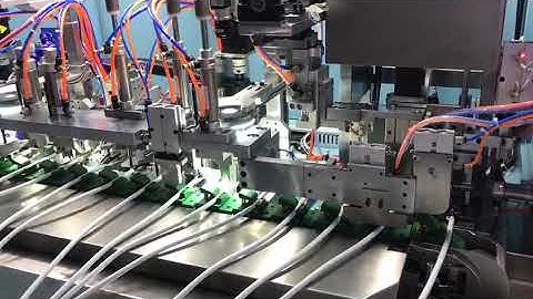 Full-automatic soldering machine Crimping machine for 2-Pin/3Pin AC Power Cord Making