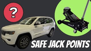 Lift Jeep Grand Cherokee Rear End Onto Jack Stands